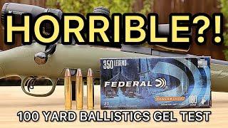 350 Legend Federal PowerShok 180gr Ballistics Gel Ammo Test