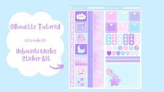 Design a Hobonichi Weeks Sticker Kit With Me! | Silhouette Tutorial