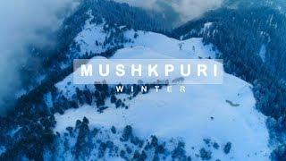 Mushkpuri Top  in Winter  Drone 4k   -  Murree Snowfall 2019 Unseen Pakistan