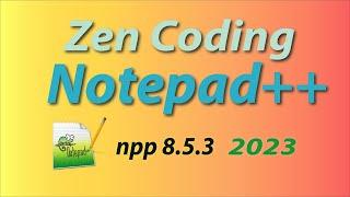 How to add  zen coding in notepad++