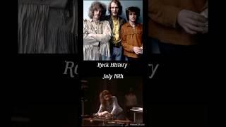 Rock History July 16th #Cream #JonLord #STYX #JohnnyWinter #rockhistory #EricClapton #shortsmusic