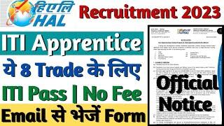 HAL New Vacancy 2023, HAL ITI Apprentice 2023, HAL Latest Recruitment 2023, ITI Latest Vacancy 2023