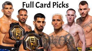 My Full Card Predictions & Breakdown For UFC 317