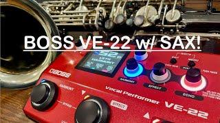 Boss VE-22 Vocal Performer w/ Tenor Saxophone