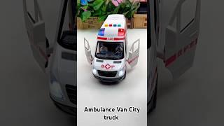 Emergency Ambulance Van police Car mini truck model vehicle #automobile #viralshorts #shorts