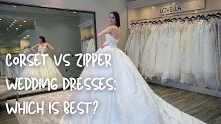 Corset Vs Zipper Wedding Dresses: Which is Best?