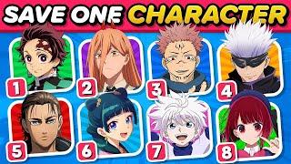 Save 1 Character from the Same Voice Actor ️ | Impossible | Anime Quiz Challenge