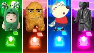 Oddbods Zee  Gegagedigedagedago  Wolfoo Family  Photoman X  Tiles Hop Edm Rush Game