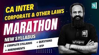 CA Inter | Corporate & Other Laws Full Marathon | Amendments & RTP | September 2024 | CS Sai