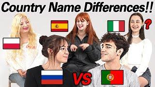 Country Name Differences Between Russian And Other European Languages!!