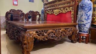 Lắp Đặt Sập Thập Điểu Quần Mai Tại Hà Nội|ĐỒ GỖ HIỆP HÀ