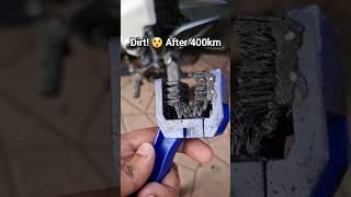 Motorcycle Chain After 400KM  - Chain Cleaning - WD-40