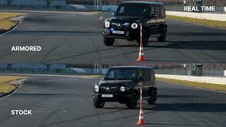 The comparison of Armored RIDA G-class & stock Mercedes G-class