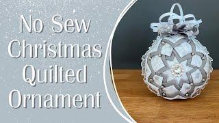 No Sew Christmas Quilted Ornament