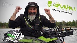 Gunki TV - Belly Boat Perch Fishing in Sweden - Fish Spotting (French Subtitles)