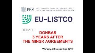 Debate: Donbas 5 years after the Minsk Agreements