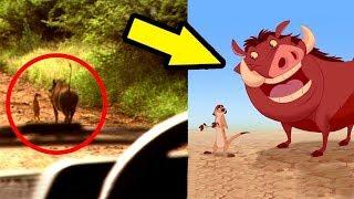 10 Animated Characters Caught In Real Life!