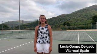 Lucia Gomez - College tennis recruiting video Fall 2023