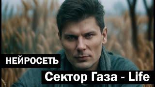 нейросеть создала клип на песню Сектор Газа - Life (лайф)