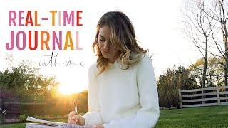 JOURNAL WITH ME! 20-Minute Real-Time Journaling with Nature Sounds | Lucie Fink