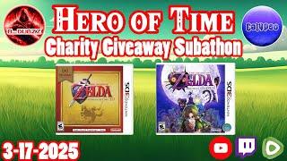 Hero of Time Charity Giveaway Subathon! !Giveaway !Charity