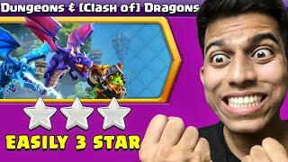 easiest way to 3 star Clash of Dragons Challenge in Clash of Clans