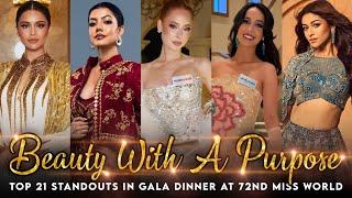 MISS WORLD 2025 - BEAUTY WITH A PURPOSE GALA DINNER (TOP 21 STANDOUTS) ️