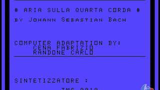 Aria sulla quarta Corda (J.S. Bach) - adaptation by Carlo Randone and Fabrizio Cena on TI-99/4A-1985
