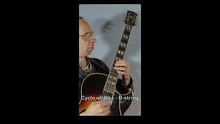 Practice makes better - Cycle of 4ths on D-string #guitar #guitarpractice