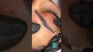 microblading eyebrows step by step