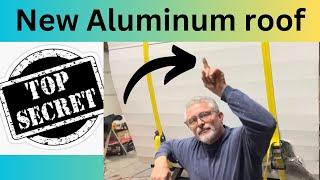 EP 273  Install new aluminum roof on vintage camper step by step TOP SECRET build