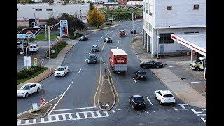 A time lapse of Worcester's Kelley Square, the top crash location in Massachusetts