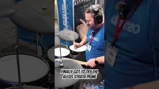 This year @theukdrumshow I finally got to try the @AlesisVideo Strata Prime. #alesisdrums