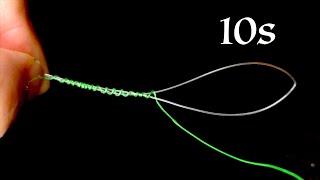 The fastest and easiest way to tie a fishing knot in history