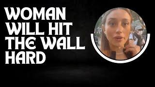 The Wall Is Unforgiving - Woman Realizes She Hit The Wall