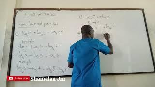 Logarithms by Dr. Douglas K. Boah (Shamalaa Jnr/Archimedes)