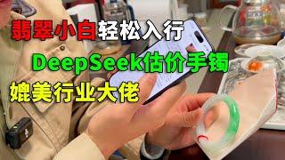 翡翠小白也能轻松入行？老五用DeepSeek估价翡翠手镯，竟能媲美从业数年的行业大佬【钻石林老五】