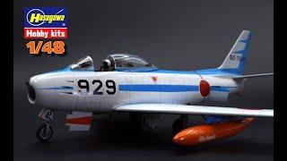 Sabre F-86 "Blue Impulse" Hasegawa 1/48 Full Build.