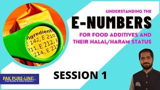 Understanding the E-Numbers for Food Additives and their Halal/Haram Status | Session 1