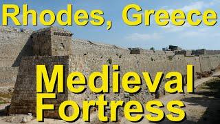 Rhodes, Greece - a medieval fortress in the Greek Islands