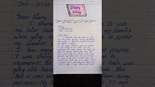 Diary entry kaise likhte hain l diary entry ka format l diary entry class 9,10,11,12 l #shorts #like
