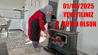 KÖY YAŞAMI SABAH RUTİNİMİZ GÜNEŞLİ SOĞUK BİR GÜN