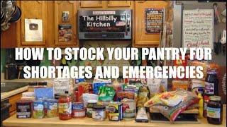 How to Stock Your Pantry for Shortages & Emergencies – Basic Pantry Foods – The Hillbilly Kitchen