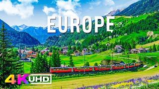 Europe 4K UHD - Journey through Beautiful Landscapes with Soothing Relaxing Piano Music