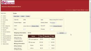 Abacre Restaurant Server: quick overview