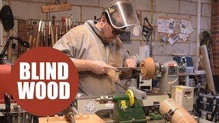 Britain's only blind wood turner makes remarkable products by feeling the wood