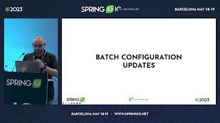 What's new in Spring Batch 5 by Mahmoud Ben Hassine @ Spring I/O 2023