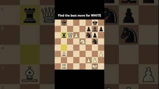 CHESS PUZZLE 247: Find the Best move for WHITE #chessmaster #chesspuzzle #chessplayer #shorts #short