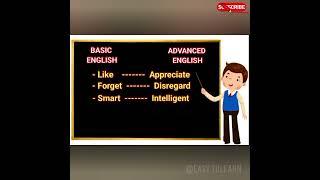 Basic English vs Advanced English