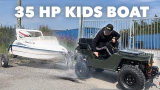 Putting a Big motor on a kids Speed Boat